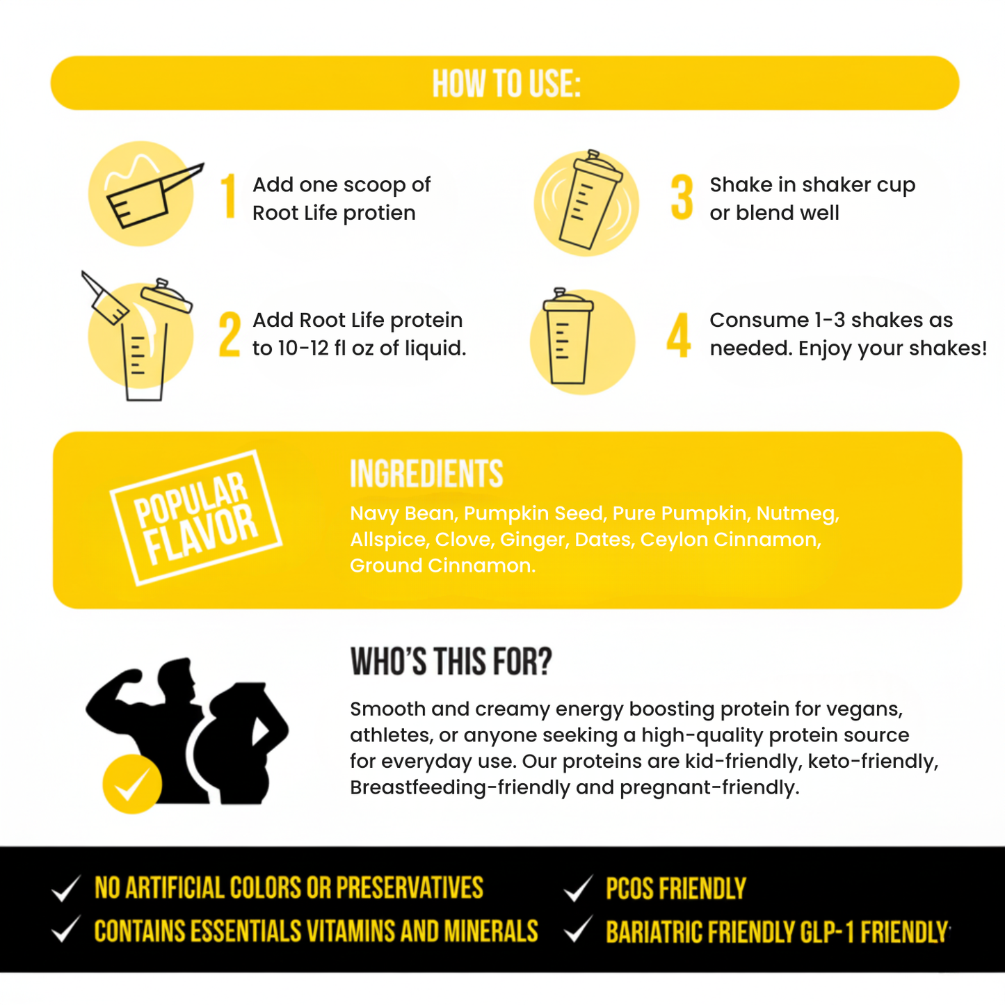 Pumpkin Spice Plant-Based Protein